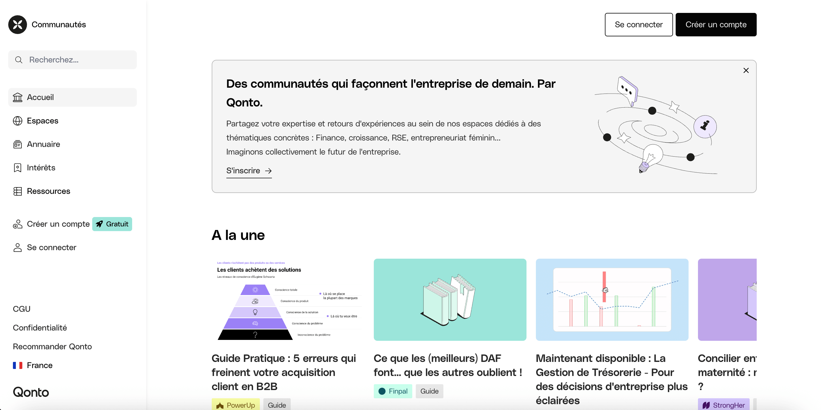 page d'accueil